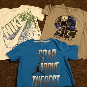 Nike and Jordan boys shirt size 7